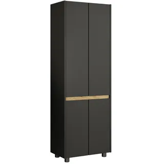VCM Cosila Hochschrank 165 x 57 x 33 cm Braun/Hellbraun Holz