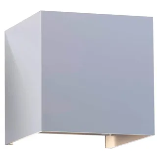 Hama LED Wandleuchte für innen und außen (dimmbare Smart Home Lampe für Alexa und Google Assistant, Sprachsteuerung u. per App, Außenleuchte mit Schutzklasse IP44, 2700K bis 6500K) weiß, 176564