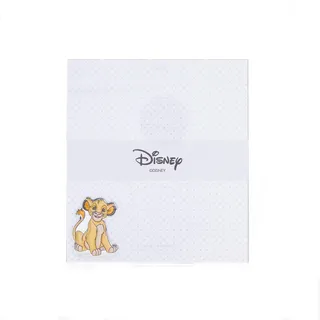 Valenti&Co – Disney Baby – König der Löwen Simba – Bilderrahmen aus Plexiglas mit silberfarbenen Applikationen in 3D-Farben, ideal als Dekoration für Kinderzimmer (20 x 18 cm)