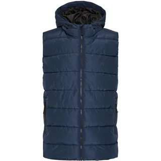 Steppweste NORTH BEND "Steppweste NBAmato M", Herren, Gr. S, blau (navy blazer), Obermaterial: 100% Polyester PES., Westen Steppweste
