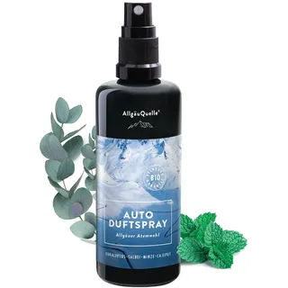 AllgäuQuelle Bio Autoduft Lufterfrischer Eukalyptus, Salbei, Minze und Cajeput 2 St. 100 ml