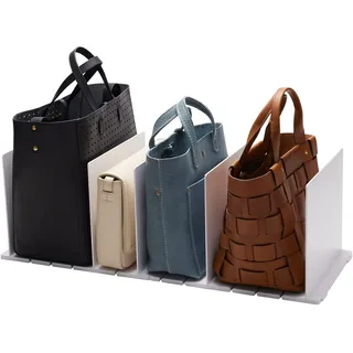 Yamazaki Taschen-Organizer 2er Set á 31x21x24cm Smart Abtrennung Fächer weiß