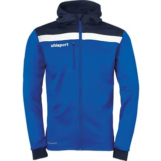uhlsport Kinder Jacke Offense 23 Multi Hood Jacke, azurblau/Marine/Weiß, 116, 100519903