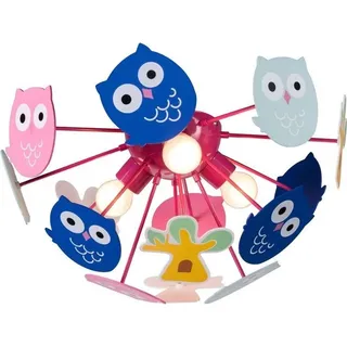 Rabalux 6389 Kinderleuchte 3 Spots Birdy, E14, mehrfarbig, Kugel-rund, Modern, ø420mm - Bunt