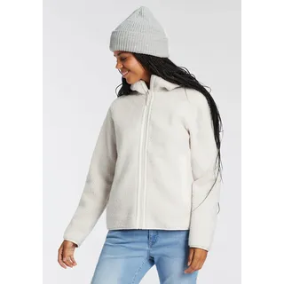 CMP Kapuzenfleecejacke »Teddyjacke«, mit Kapuze, sportlich, beige