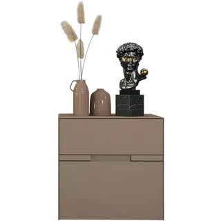 Novel Tv-Element , Taupe , Holzwerkstoff , 1 Fächer , 1 Schublade(n) Schubladen , 60x59x47 cm , Holzmöbel, Wohnwände Holz, Wohnwand Serien Holz