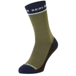 Sealskinz Foxley Active Socken - Olive Green / Black - EU 43-46