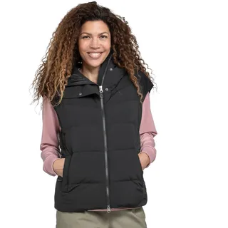 Daunenweste SCHÖFFEL "Down Vest Style Vindave WMS", Damen, Gr. 34, schwarz, Obermaterial: 90% Polyester, 10% Elasthan. Wattierung: 80% Daunen, 20% Federn, Westen Daunenweste
