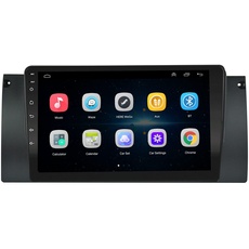 EZoneTronics Android 10.1 Carplay Autoradio passt für BMW X5 E39 E53 M5 Indash 9 Bildschirm Touch-Steuerung GPS AM/FM/RDS BT-Headunit mit Lenkradsteuerung WiFi mit 1G RAM 32G ROM