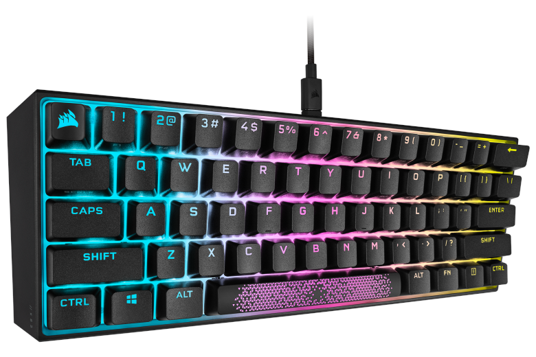 Bild von K65 RGB MINI 60% Layout, MX SPEED RGB Silver, USB, DE (CH-9194014-DE)