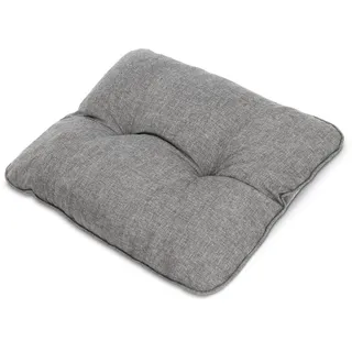 Beautissu Loungekissen Beauflair Outdoor Rücken 60/40/12cm Hellgrau , Textil , 40x12x60 cm , Gartenmöbel, Gartenpolster & Auflagen, Gartenkissen