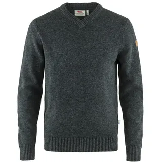 Fjällräven Övik V-Neck Sweater M, Herren - Wollpullover - grau