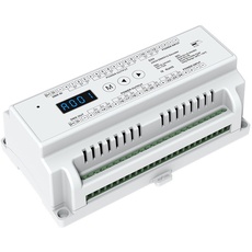 24 CH Constant Voltage DMX512 Decoder Din Rail Mounted 24 Channel 24CH RGB Controller 24ch Dimming Controller DC 5-24V