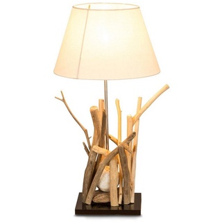 levandeo Tischlampe Treibholz 35x35x65cm Lampe Holzlampe Unikat