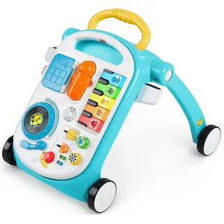 Baby Einstein Baby Einstein, Musical Mix ‘N Roll 4-in-1 Baby Lauflernhilfe & Spieltisch, Entdecken Musik, Farben & Tiere, Lauflernwagen mit Licht und Sound, bunt,