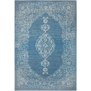 HANSE HOME Teppich »Meridional«, rechteckig, 9 mm Höhe, Orientalisch, Orient, Kurzflor, Wohnzimmer, Schlafzimmer, Vintage blau