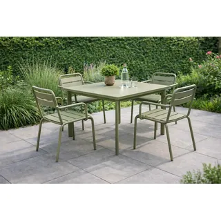 Emu Star Gartenmöbel-Set mit Armlehne Grau/Grün 5tlg.