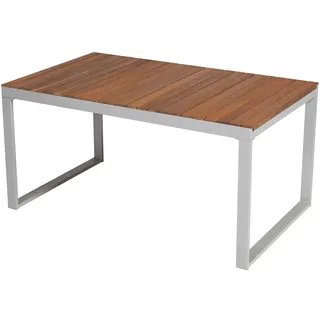 Merxx Ausziehtisch 150 x 90 x 74 cm Silber/Braun