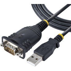 Bild StarTech.com 1 m USB Seriell Adapter, USB auf RS232 Adapter, Prolific IC, USB auf Seriell Konverter für PLC/Drucker/Scanner/Switch, USB zu Seriell/DB9, USB RS232 Kabel, Windows/Mac (1P3FP-USB-SERIAL)