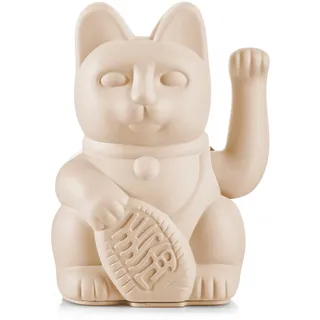 donkey Lucky Cat Ocher - ockerfarbene Winkekatze, japanische Maneki Neko Deko-Katze, 15 cm groß