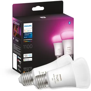 Philips LED-Lampe E27 9W 1100 lm warmweiß 2 St.