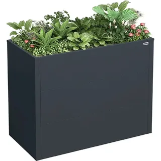 Weka Metall-Hochbeet Gary M 100 cm x 50 cm x 77 cm Anthrazit