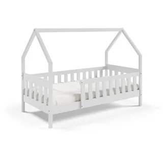 masseno Kinderbett Bella 80 x 190 cm Kiefer massiv weiß