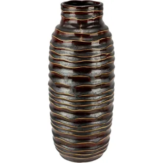 I.GE.A. Dekovase »Vase aus Keramik« Dekovase Blumenvase Modern für Tischdeko Tischvase Deko Trockenblume, braun
