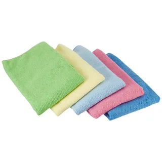 Sancarlos Set 5 Geschirrtücher Mikrofaser, saugfähig, Mikrofaser-Material, lässt sie ihre Oberflächen Strass