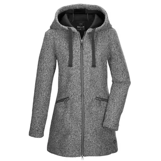 G.I.G.A. DX Damen, Fleece Parka/Fleecemantel mit Kapuze GW 87 WMN PRK_Roshana, grau, 46, 43687-000