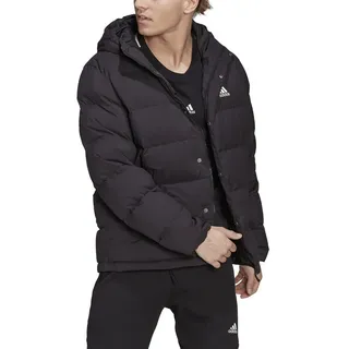 adidas Helionic Hooded Daunenjacke - Herren Winter Jacke Schwarz HG8751 , XL - Schwarz - 182