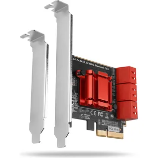 AXAGON PCES-SA6 Pcie-zu-sata-adapter × Grey