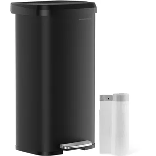 Songmics Mülleimer 68 l Schwarz