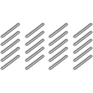 MULTIBROS 20x Gummi Spannringe für Zelt & Vorzelt – Langlebige Vierkant-Gummiringe | Perfekt für Zeltabspannung & sicheren Halt | 130 x 5 x 5 mm