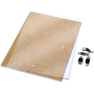 DONAU Rahmenloser Bilderrahmen 21 x 29,7 cm / Bilderrahmen Bildhalter Cliprahmen Bilderhalter / mit Clips / Plexiglas / für Wohnzimmer Esszimmer Küche Poster Puzzle Fotos