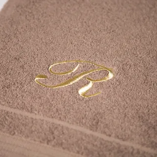 Caleffi Badetuch Bestickt Kaffee aus Baumwolle - 78377