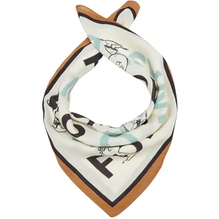 s.Oliver Tuch Peanuts Scarf Beige Placed Print