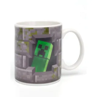 Minecraft Creeper Inside 11oz / 312ml Wärme ändernde Keramik graue Tasse