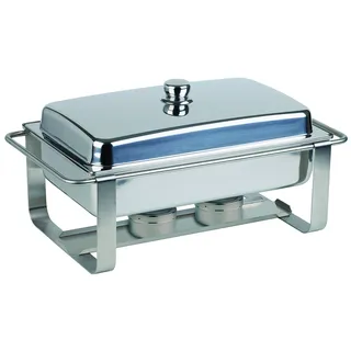 APS Chafing Dish, „Caterer Pro“ - Premium Speisenwärmer, einem Wasserbecken, 2 Brennpastenbehälter und einem Deckel