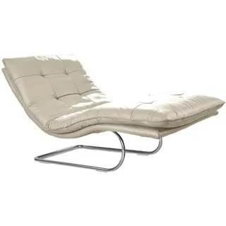 W.SCHILLIG Relaxliege »daily dreams« in Waffelkissen-Optik, wahlweise mit Motor, Freischwingergestell, grau