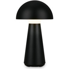 Bild LED-Akku-Tischleuchte Fungo, aufladbar, schwarz