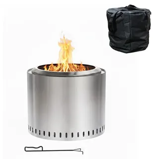 Rauchfreie Feuerschale aus Edelstahl, 40 x 49 cm