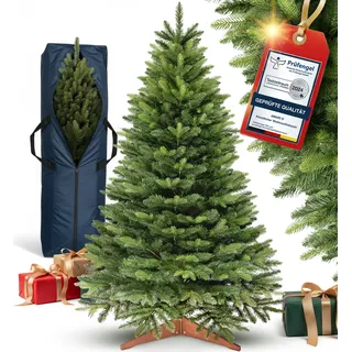 Amari ® Naturgetreuer Künstlicher Weihnachtsbaum 220cm - Tannenbaum Künstlich Christbaum Christmas Tree - Künstliche weihnachtsbäume - Faltbarer Weihnachtsbaum Künstlich