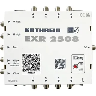 Kathrein EXR 2508 SAT Multischalter Eingänge (Multischalter): 5 (4 SAT/1 terrestrisch) Teilnehmer-A