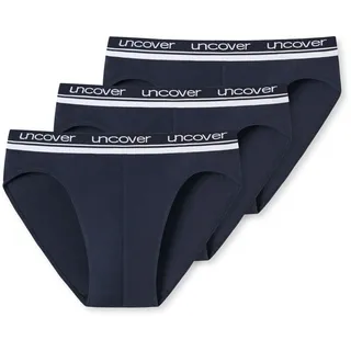 SCHIESSER Rioslip Uncover Cotton blau S 3er Pack