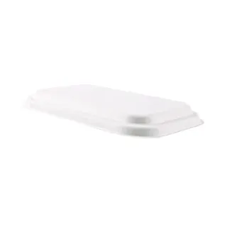 NATURESTAR Deckel für Einwegschale Puro, 220 x 147 x 20mm, Einwegdeckel aus Zuckerrohr mit hoher Wasserresistenz, 1 Packung = 125 Stück