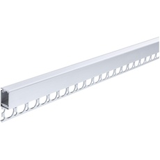 Bild LumiTiles LED Strip Einbauprofil Top 1m Alu eloxiert, Satin Spritzwasserschutz Aluminium Badbeleuchtung