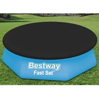 BESTWAY Poolabdeckung schwarz 2,44 m