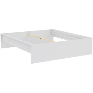 Hom`in Bettrahmen , Weiß , Holzwerkstoff , 180x200 cm , in verschiedenen Holzdekoren erhältlich, in verschiedenen Größen erhältlich , Schlafzimmer, Betten, Bettgestelle- Einzelteile, Bettrahmen