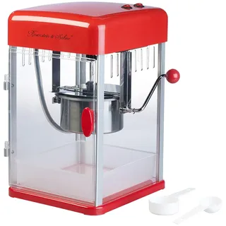 Rosenstein & Söhne Popcorn Maker: Profi-Retro-Popcorn-Maschine "Cine", Edelstahl-Topf im 50er-Stil, 15 l (Kino Maschine, Maschinen Gastro, Schal)